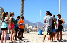 Thumbnail Das Volleyball Team beim Sommercamp in Spanien